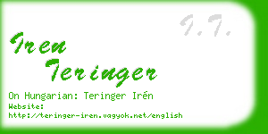 iren teringer business card